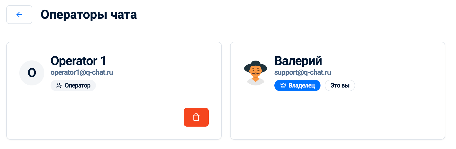 Список операторов